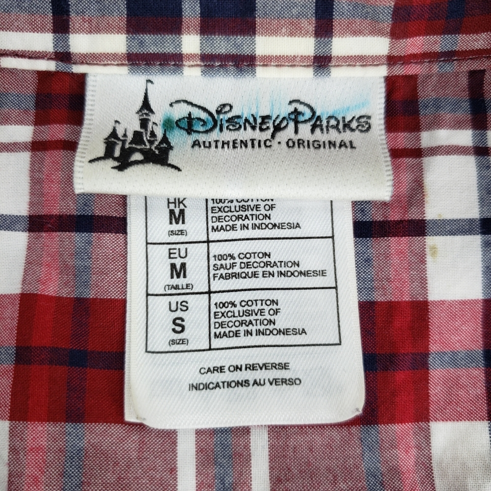 Disney Parks Plaid Button Down Dress Shirt - Picture 7 of 7